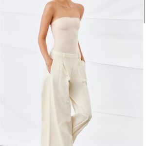 Zara Strapless Cream Tube Top